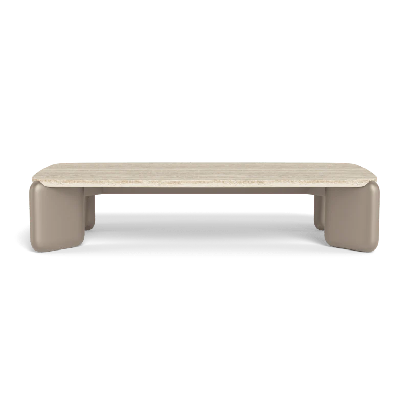 Chloe Aluminum Rectangle Coffee Table - Image 10