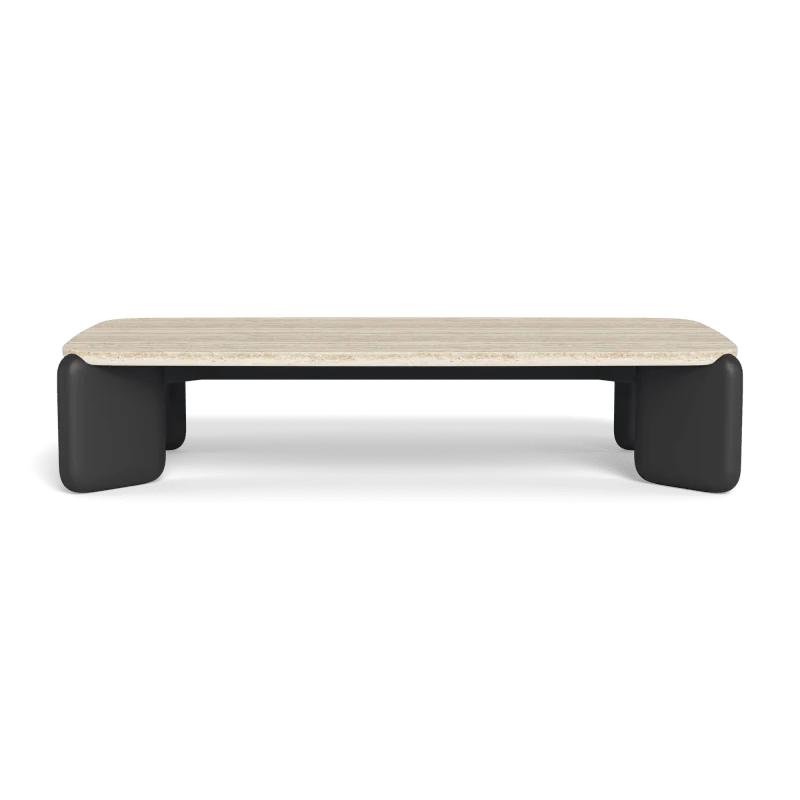 Chloe Aluminum Rectangle Coffee Table - Image 12