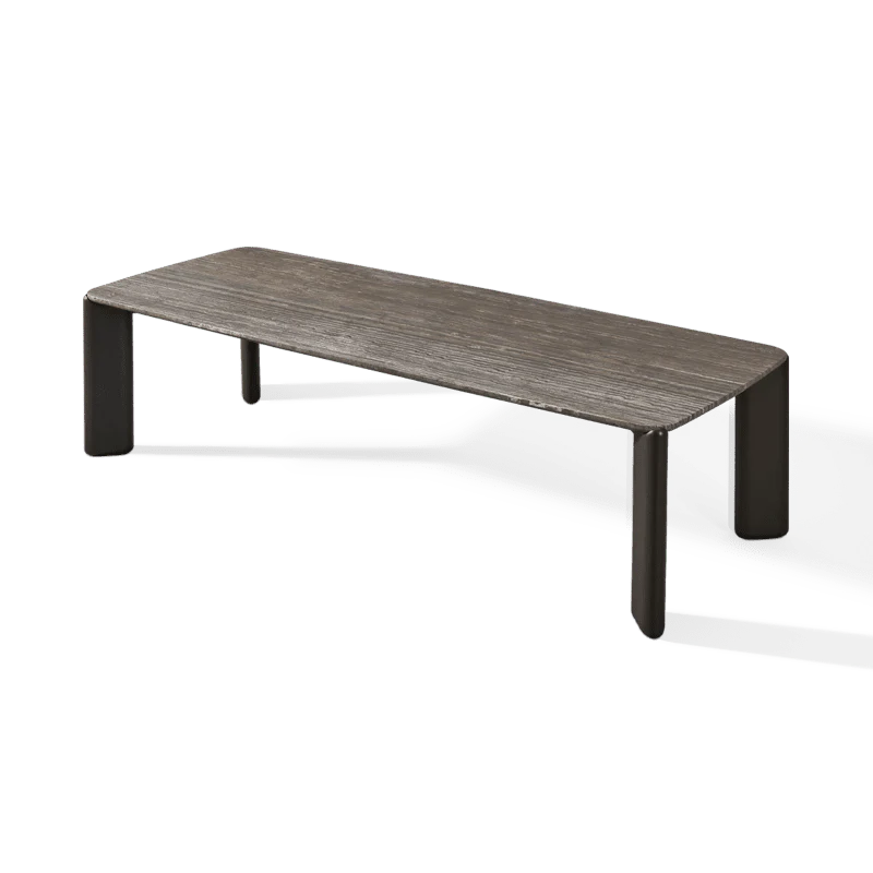 Chloe Aluminum Rectangle Dining Table - Image 4