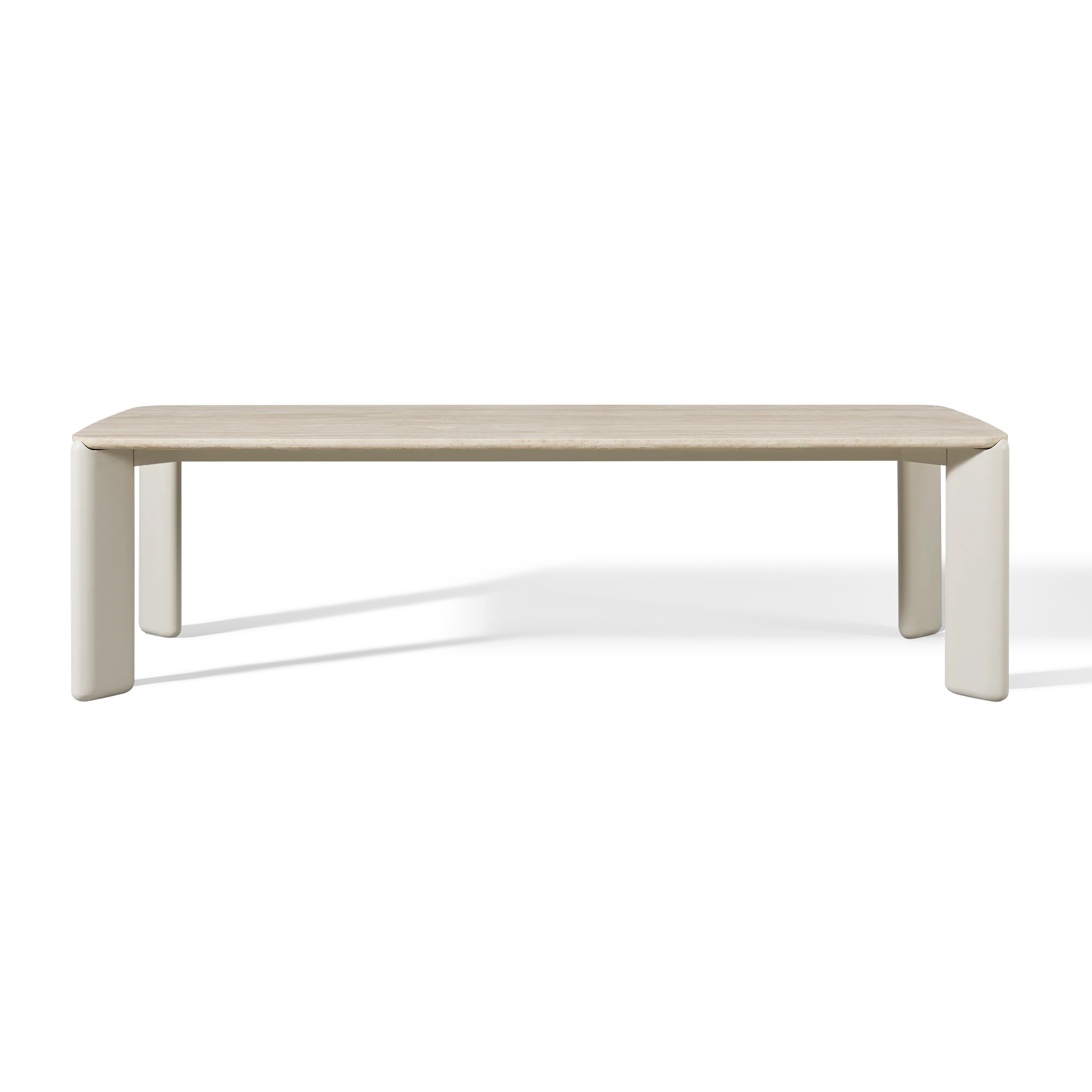 Chloe Aluminum Rectangle Dining Table - Image 6