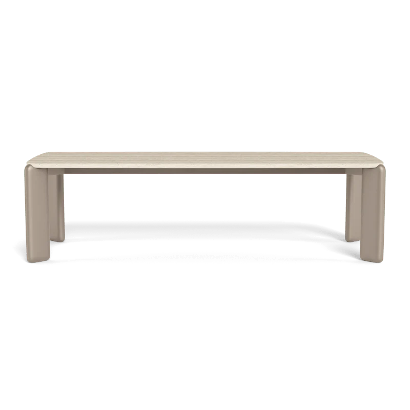 Chloe Aluminum Rectangle Dining Table - Image 7