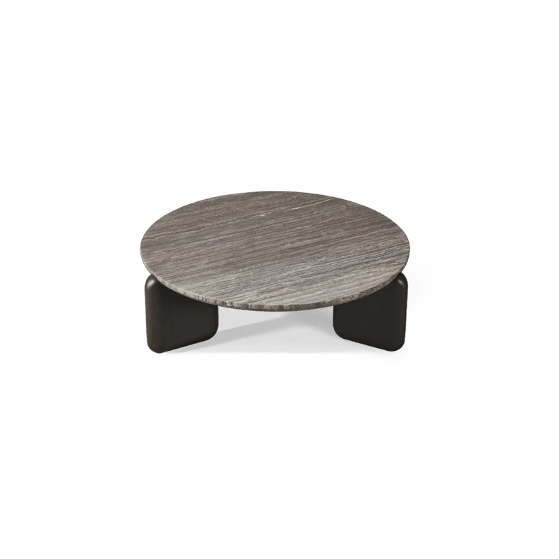 Chloe Aluminum Round Coffee Table - Image 4