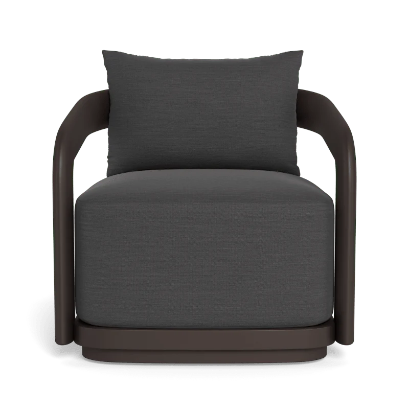 Chloe Aluminum Swivel Lounge Chair - Image 35