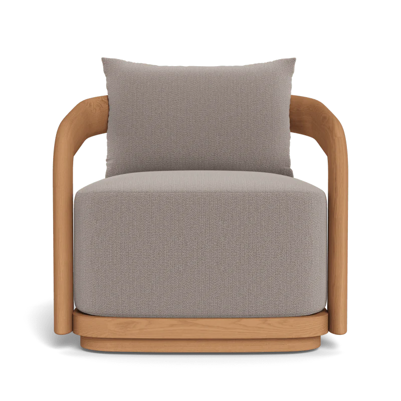 Chloe Teak Swivel Lounge Chair