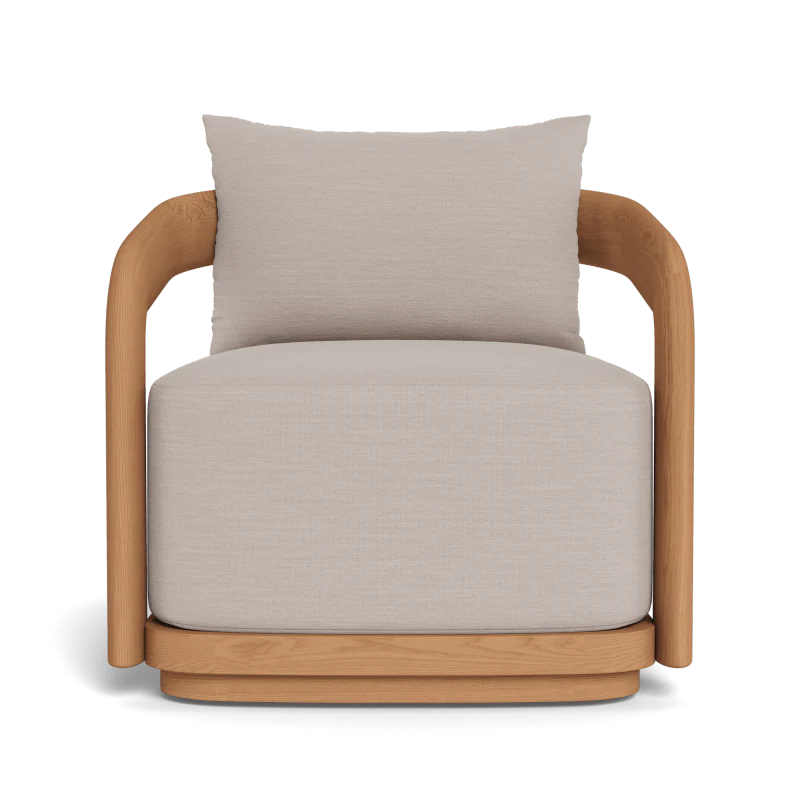 Chloe Teak Swivel Lounge Chair - Image 10