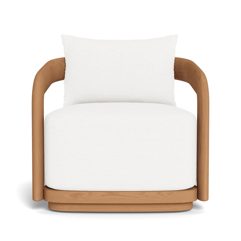 Chloe Teak Swivel Lounge Chair - Image 5