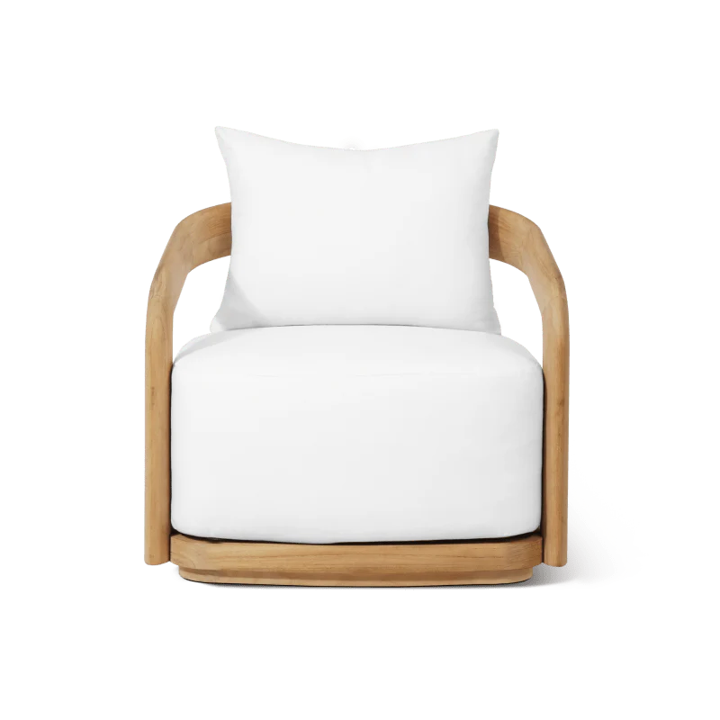 Chloe Teak Swivel Lounge Chair - Image 6