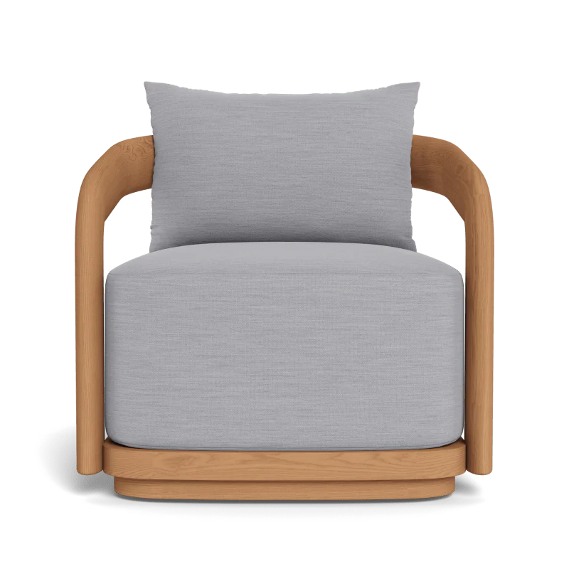 Chloe Teak Swivel Lounge Chair - Image 7