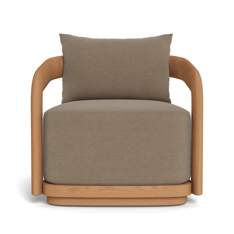 Chloe Teak Swivel Lounge Chair - Image 8