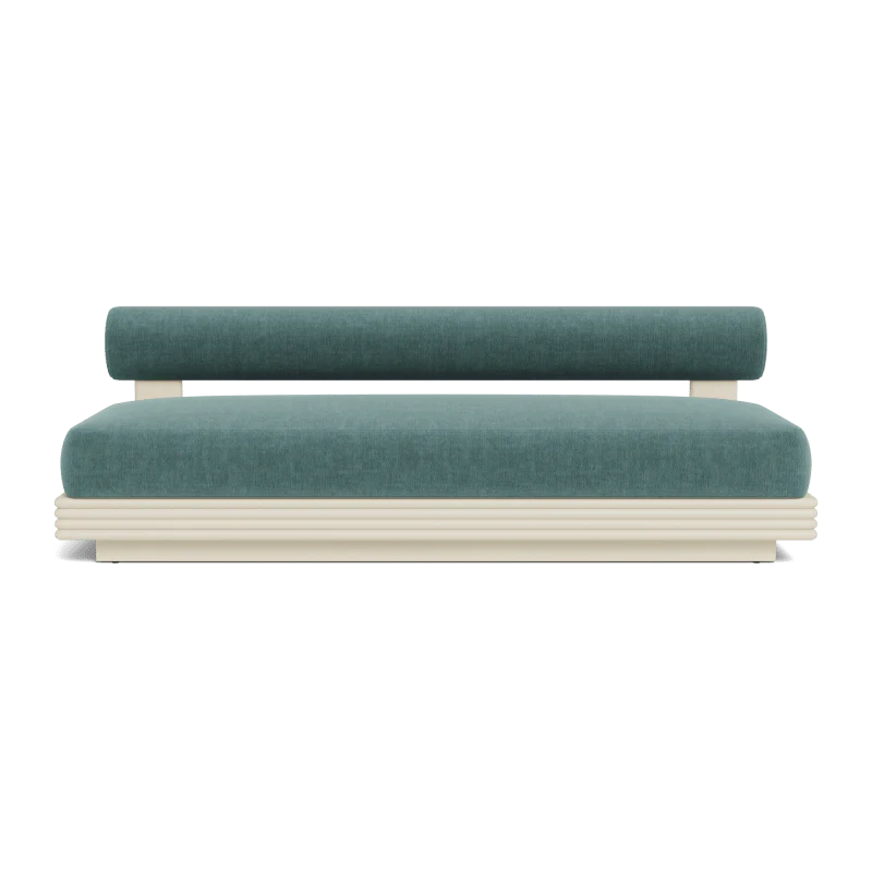 Collins Aluminum 2 Seat Armless Sofa - Image 28