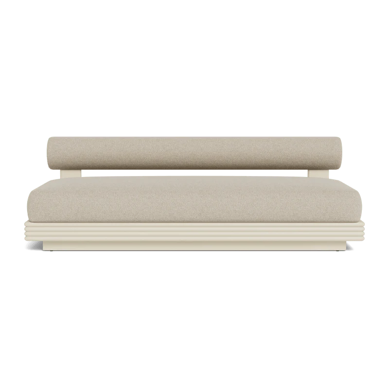 Collins Aluminum 2 Seat Armless Sofa - Image 36