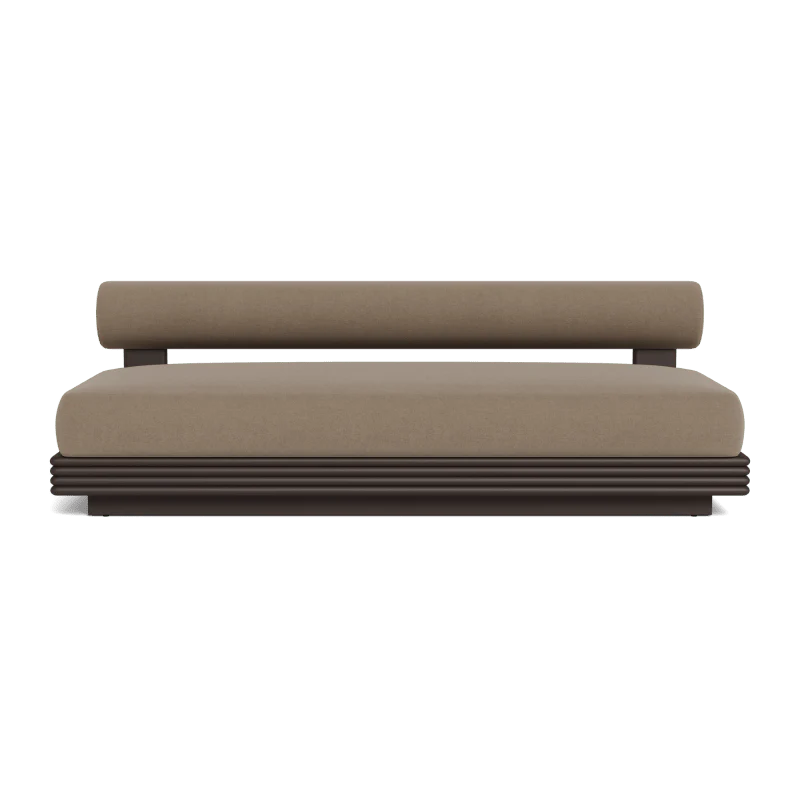 Collins Aluminum 2 Seat Armless Sofa - Image 39