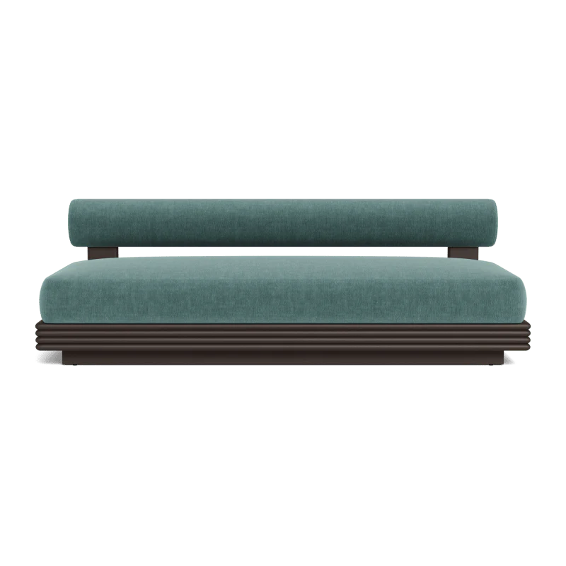 Collins Aluminum 2 Seat Armless Sofa - Image 41