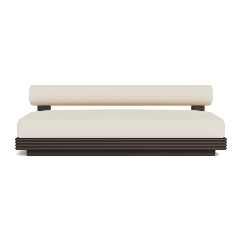 Collins Aluminum 2 Seat Armless Sofa - Image 46