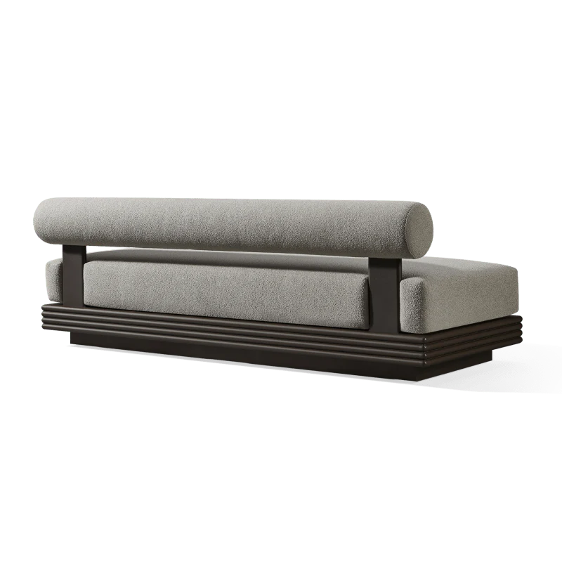 Collins Aluminum 2 Seat Armless Sofa - Image 5
