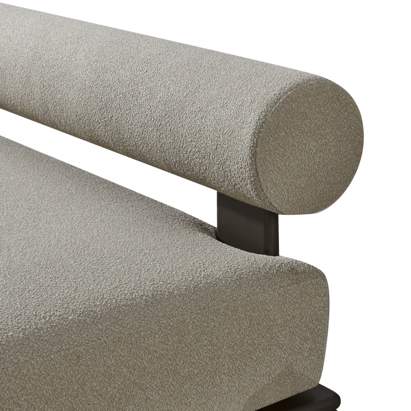 Collins Aluminum 2 Seat Armless Sofa - Image 8