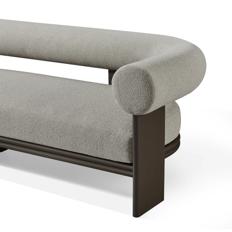 Collins Aluminum 3 Seat Sofa - Image 8