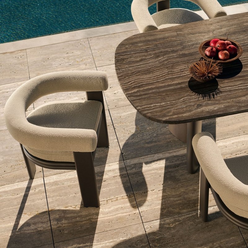 Collins Aluminum Dining Chair - Image 10