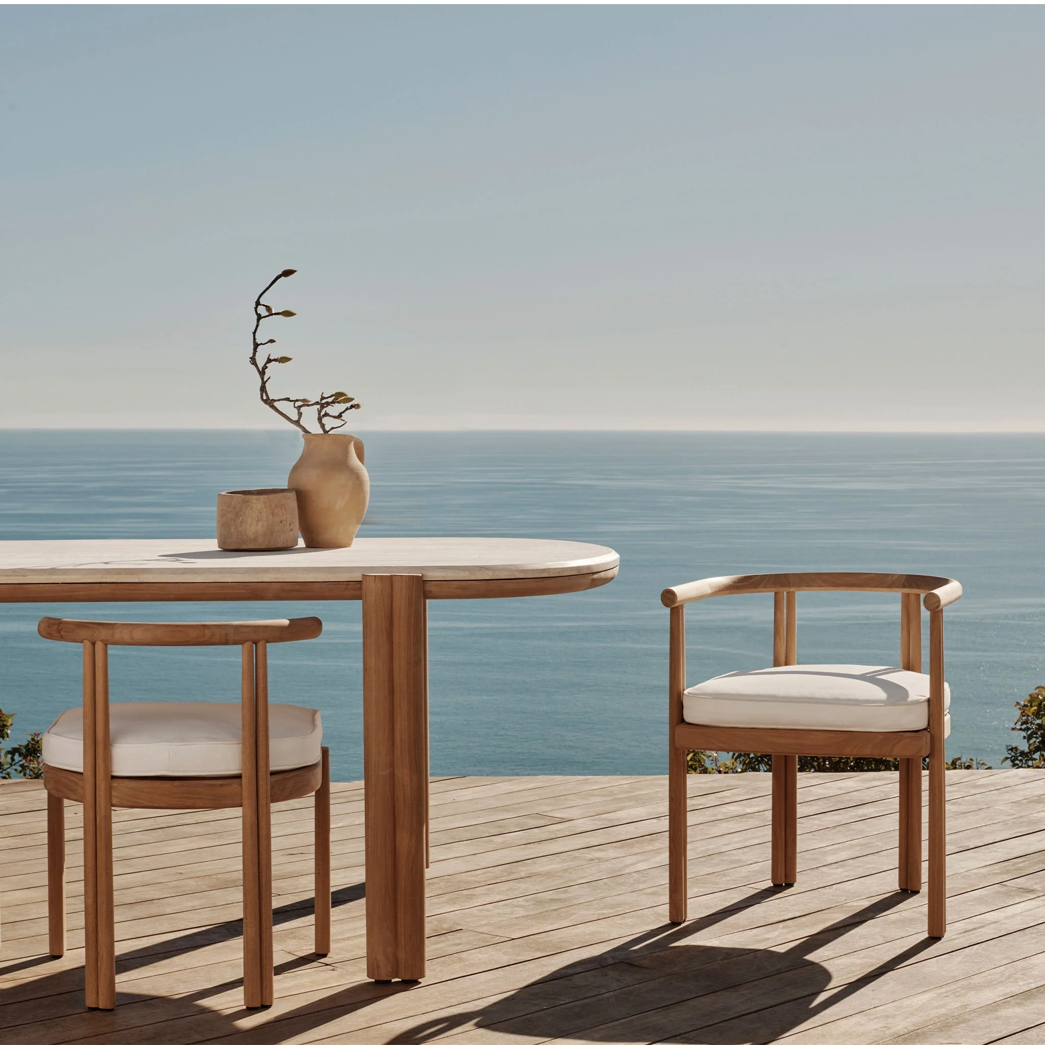 Cove Teak Armless Dining Chair - Image 2