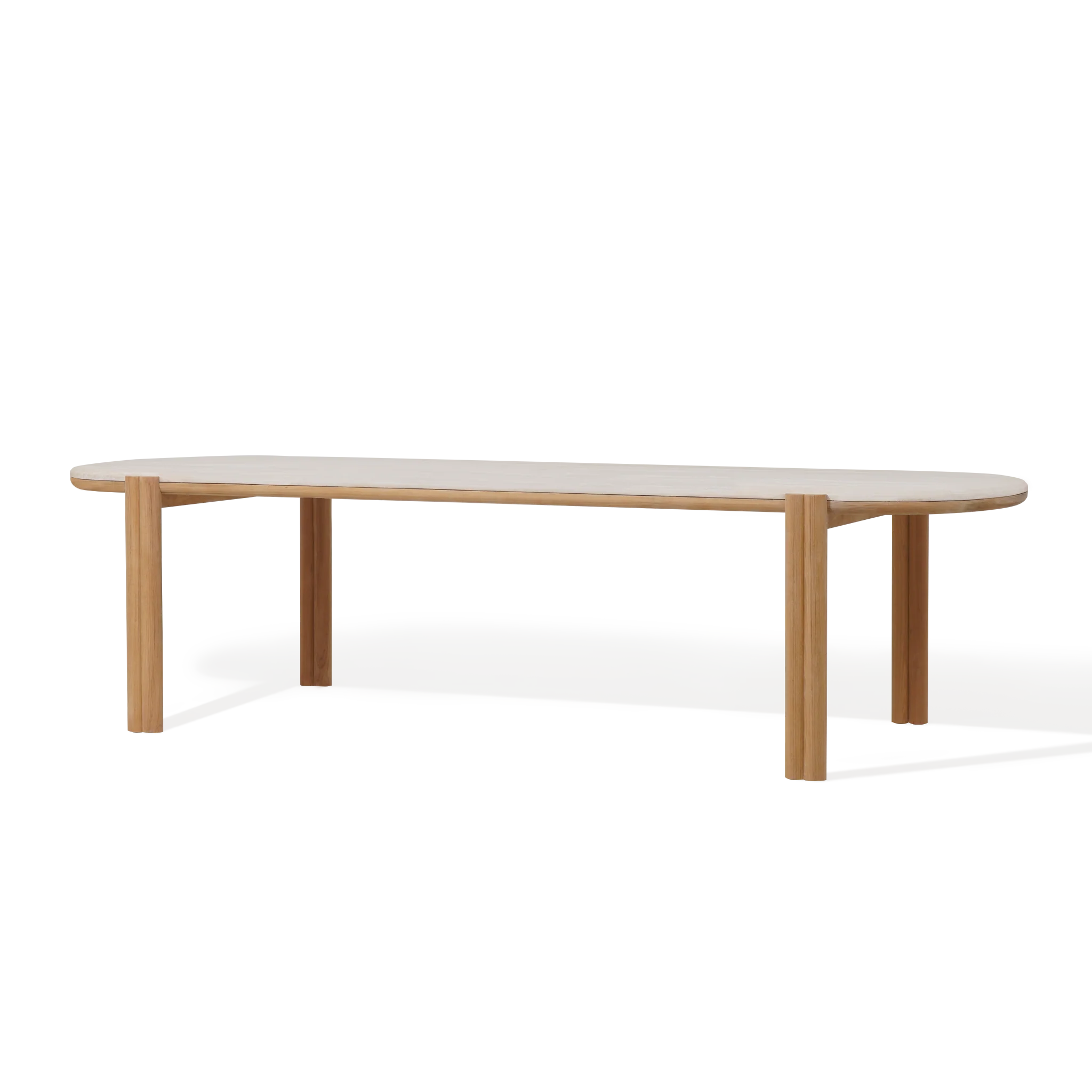 Cove Teak Pill Dining Table - Image 3