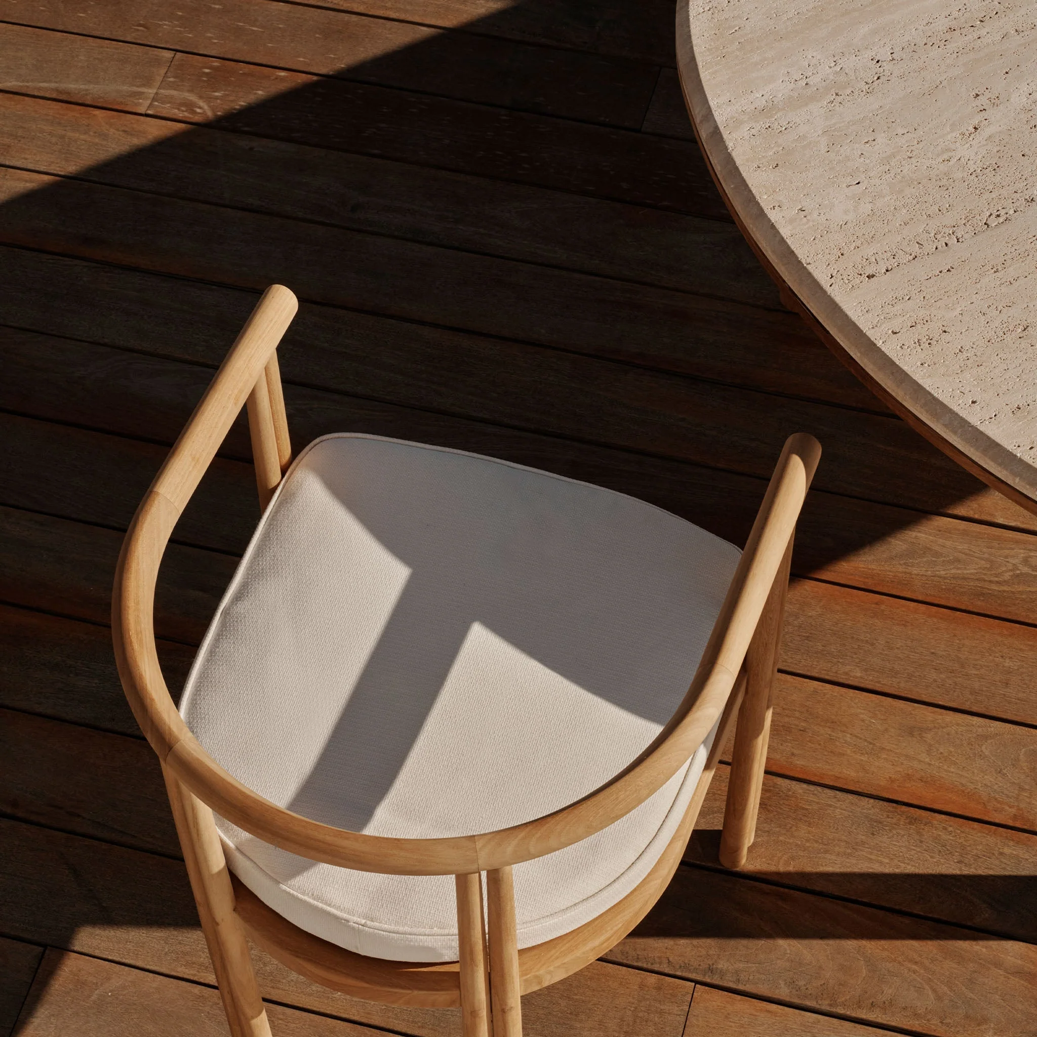 Cove Teak Pill Dining Table - Image 5