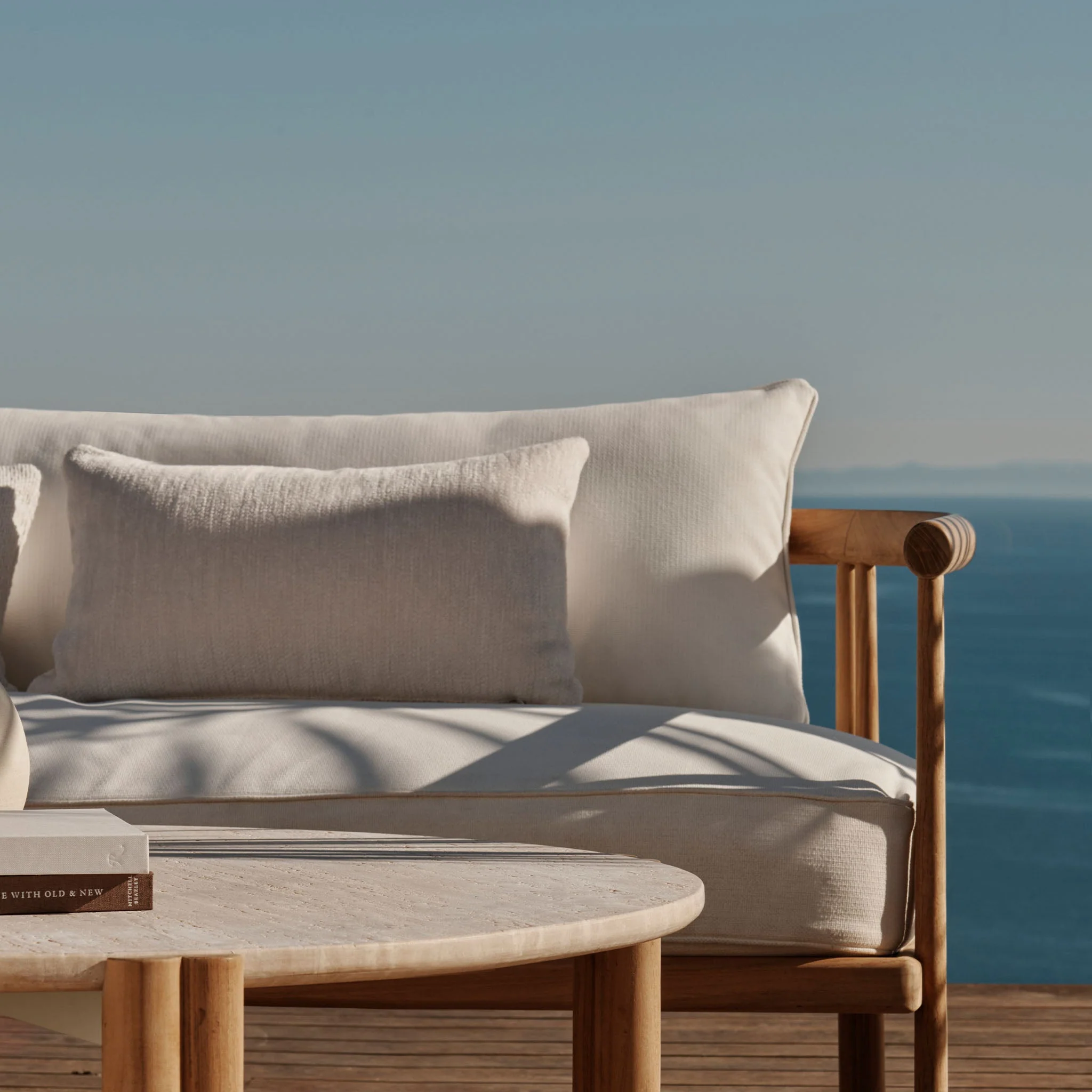 Cove Teak Round Coffee Table - Image 5