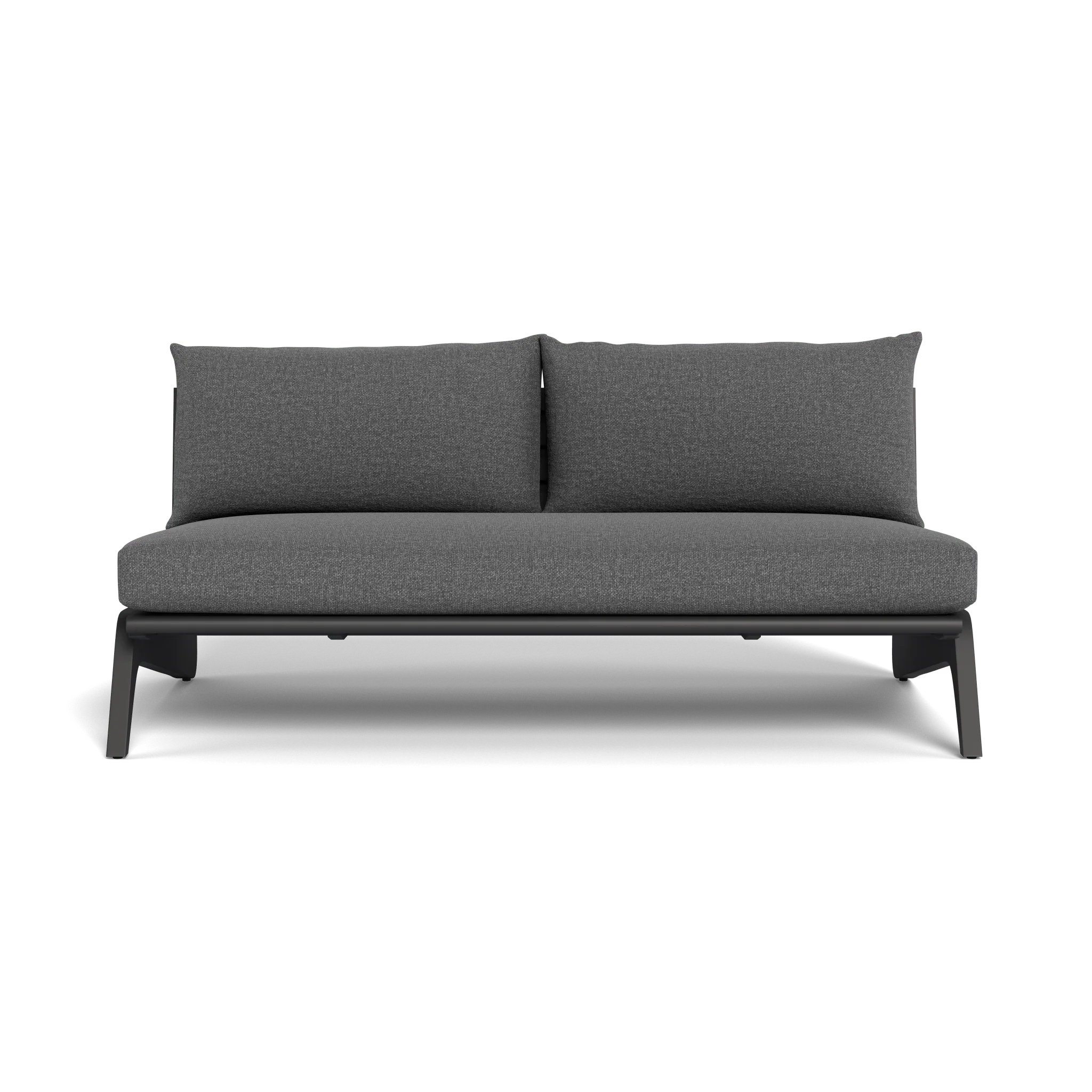 MLB Aluminum 2 Seat Armless Sofa - Image 7