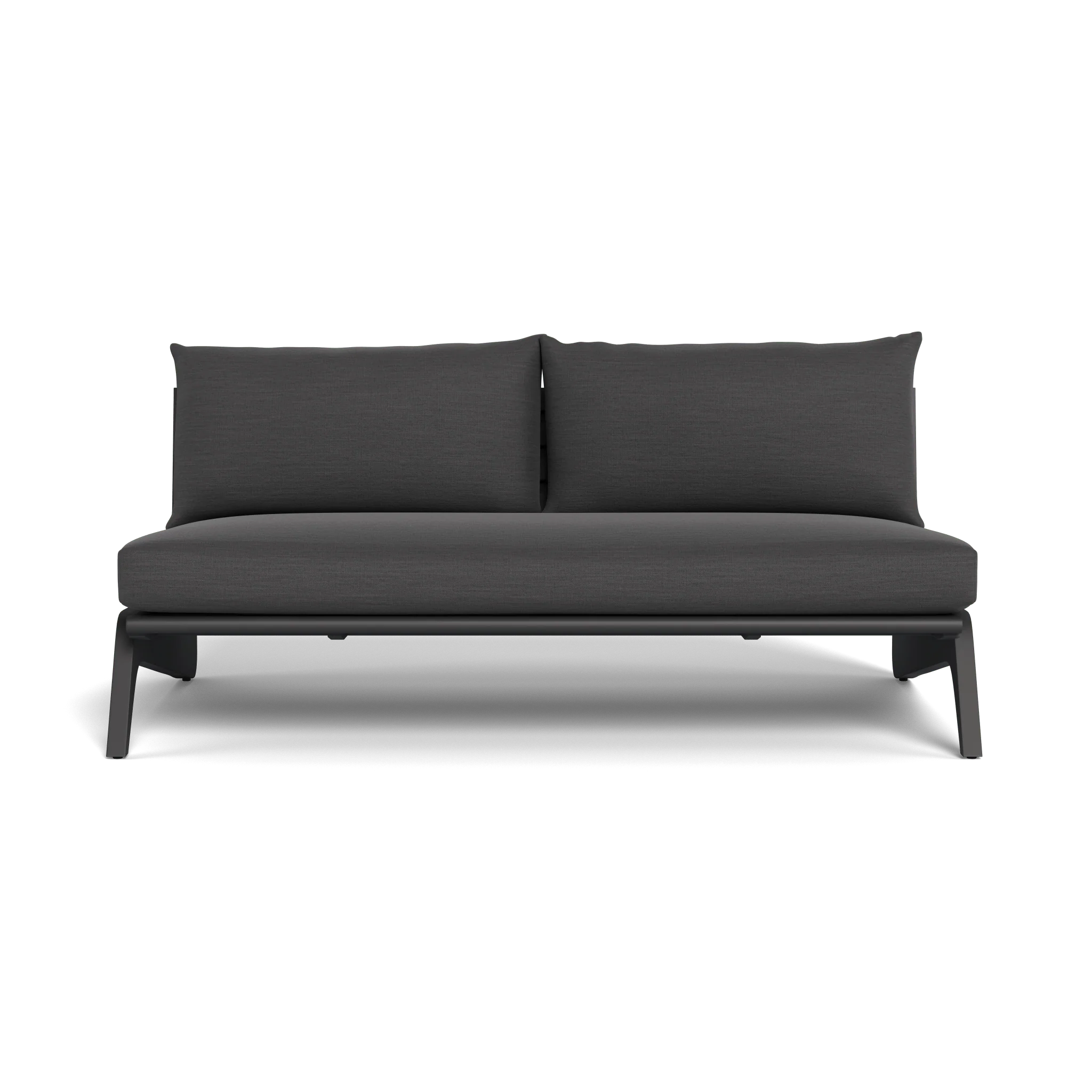 MLB Aluminum 2 Seat Armless Sofa - Image 8