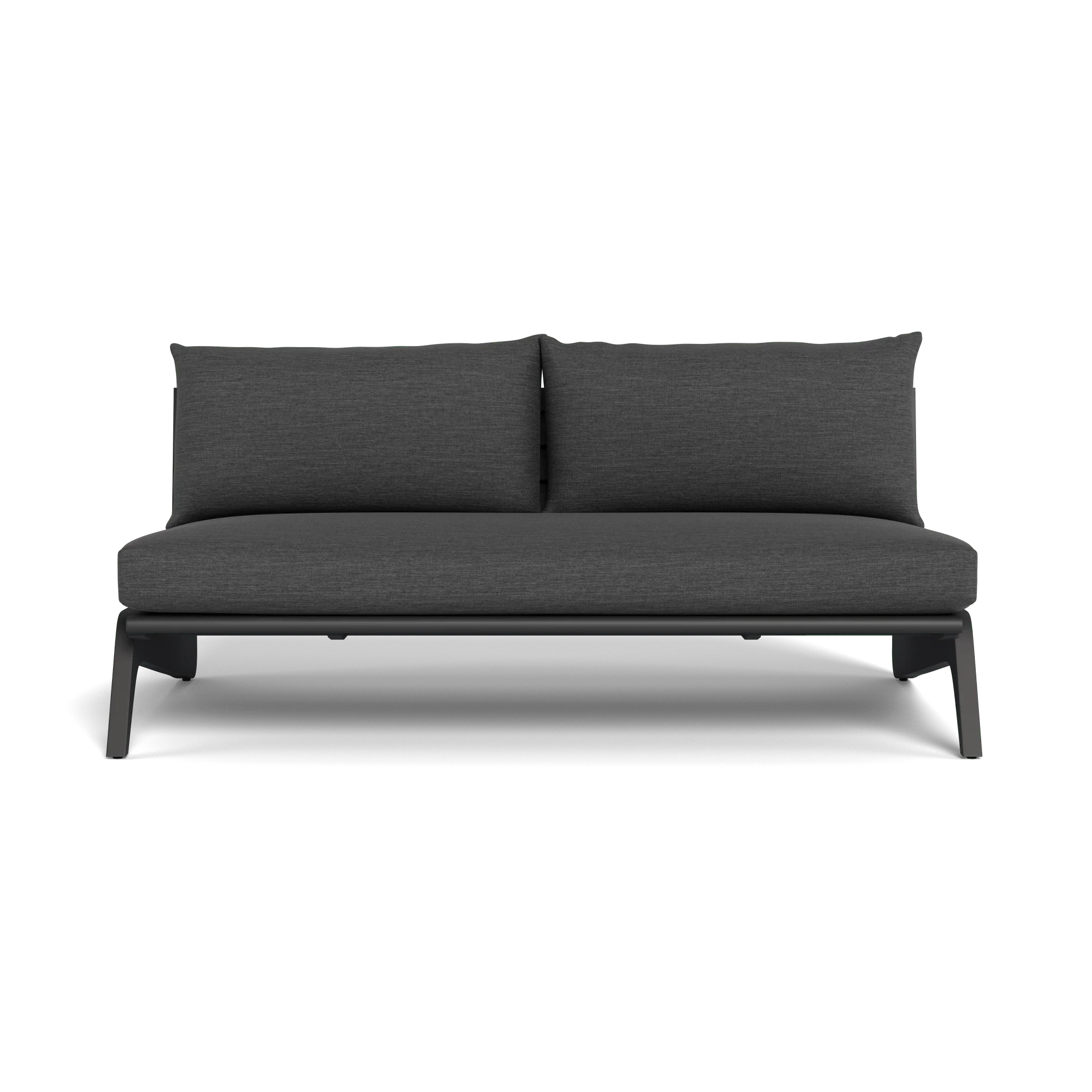 MLB Aluminum 2 Seat Armless Sofa - Image 9