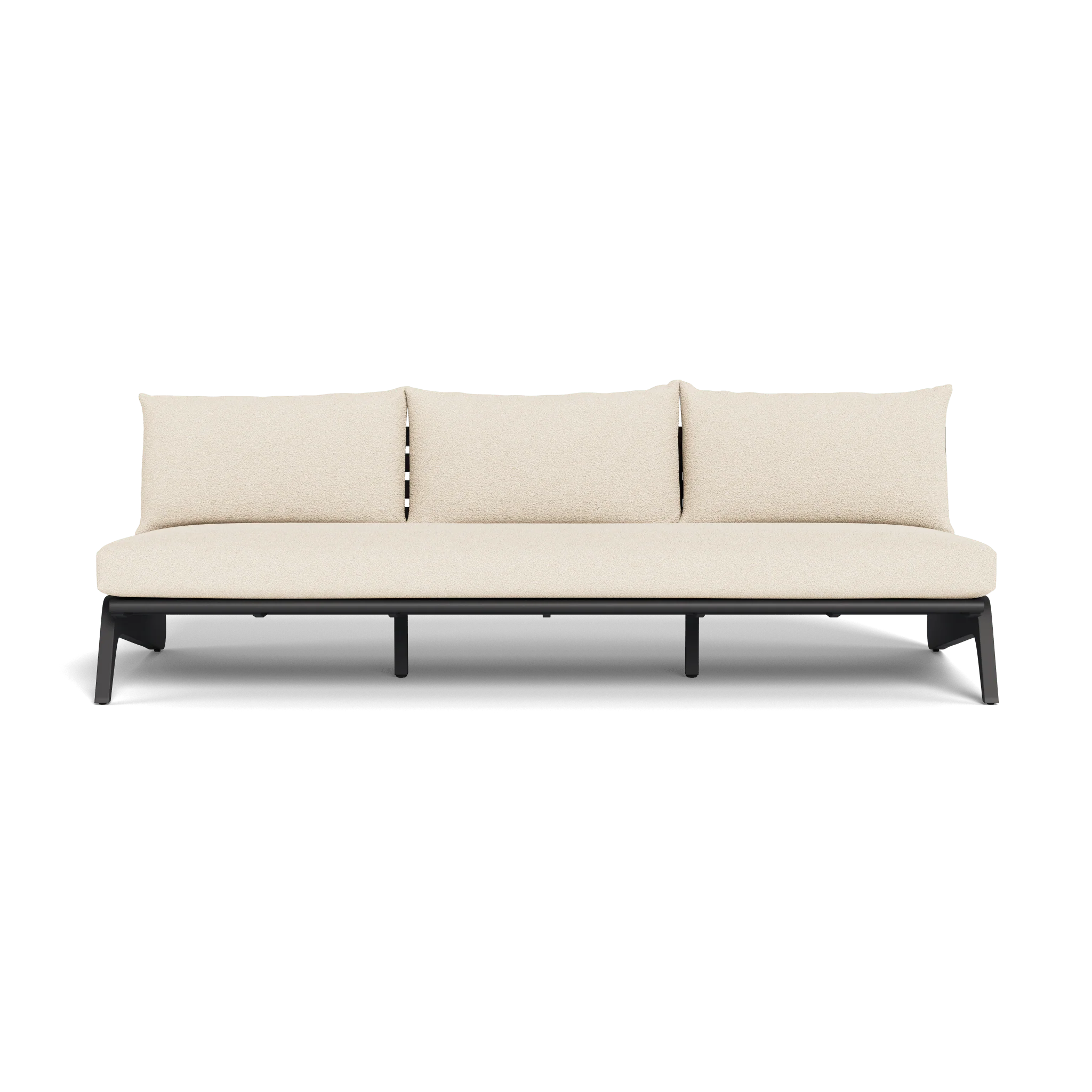 MLB Aluminum 3 Seat Armless Sofa - Image 13