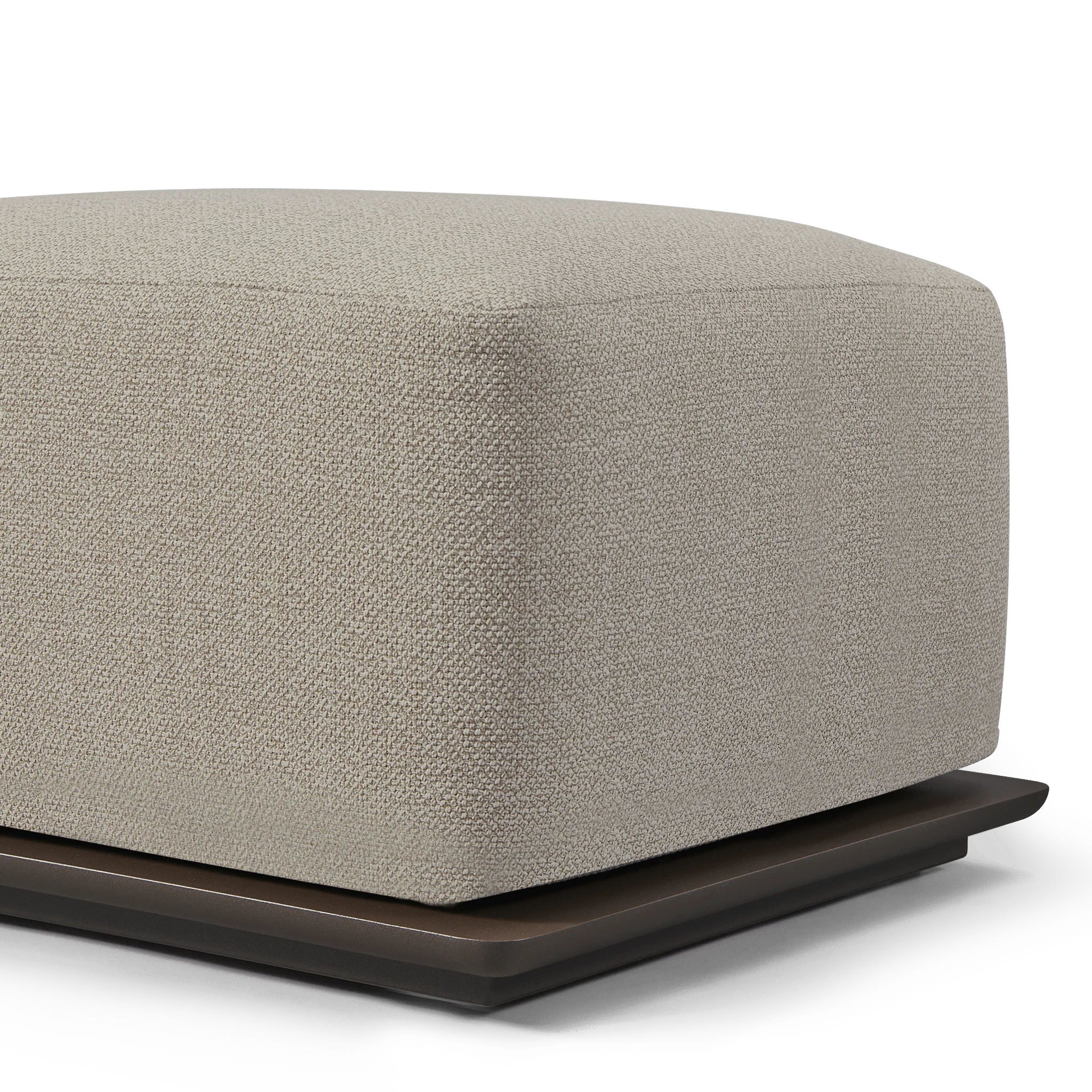 Newport Aluminium Ottoman - Image 4