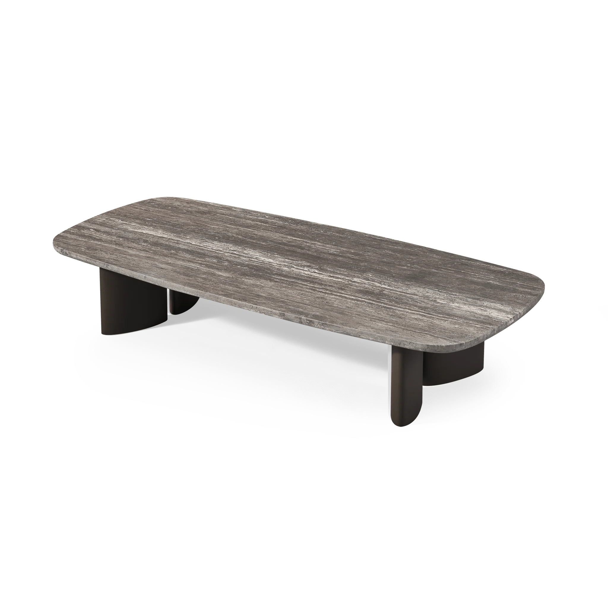 Newport Aluminium Rectangle Coffee Table 76" - Image 3