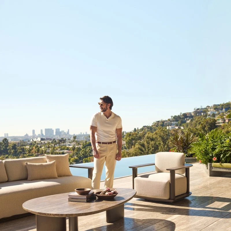 Newport Aluminum Barrel Lounge Chair - Image 2