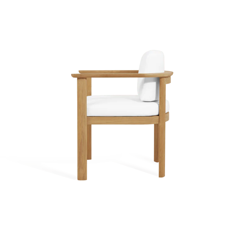 Newport Teak Barrel Dining Chair - Image 3