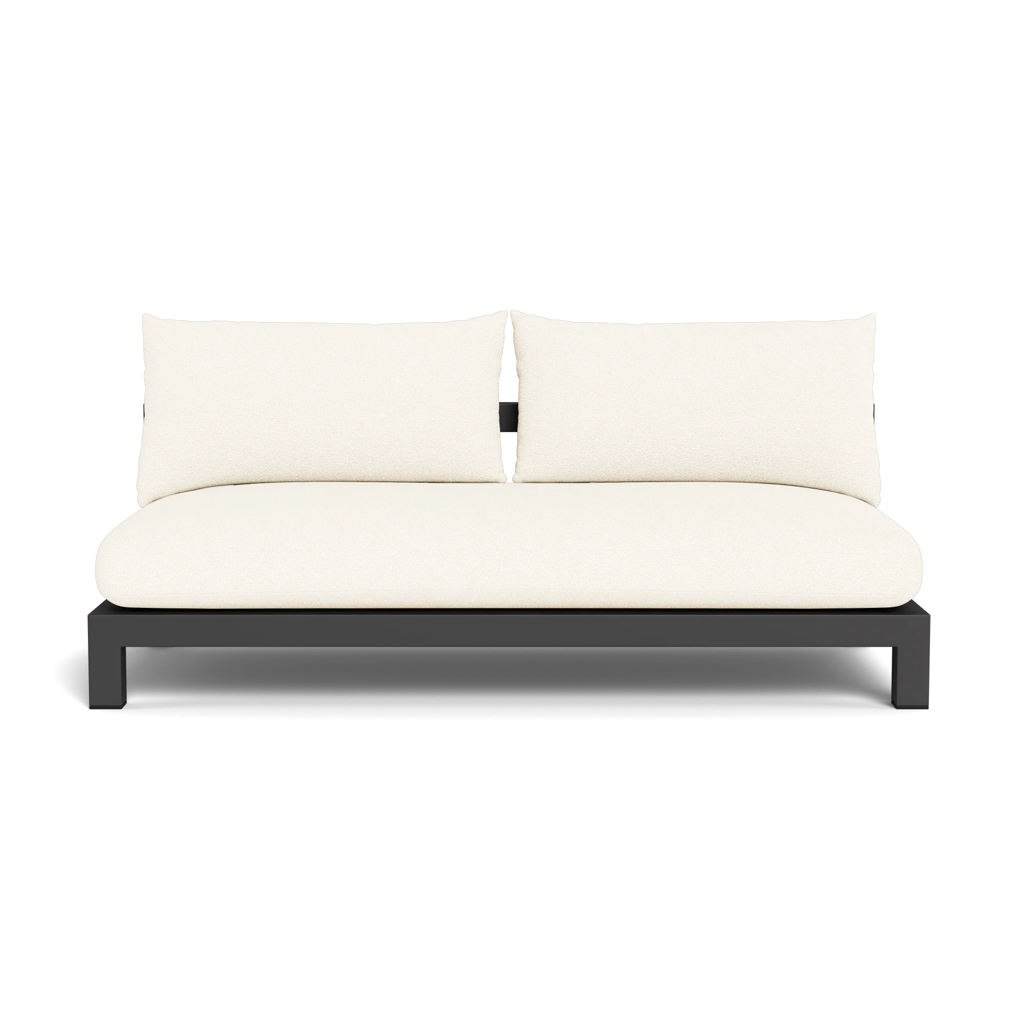 Pacific Aluminum 2 Seat Armless Sofa - Image 22