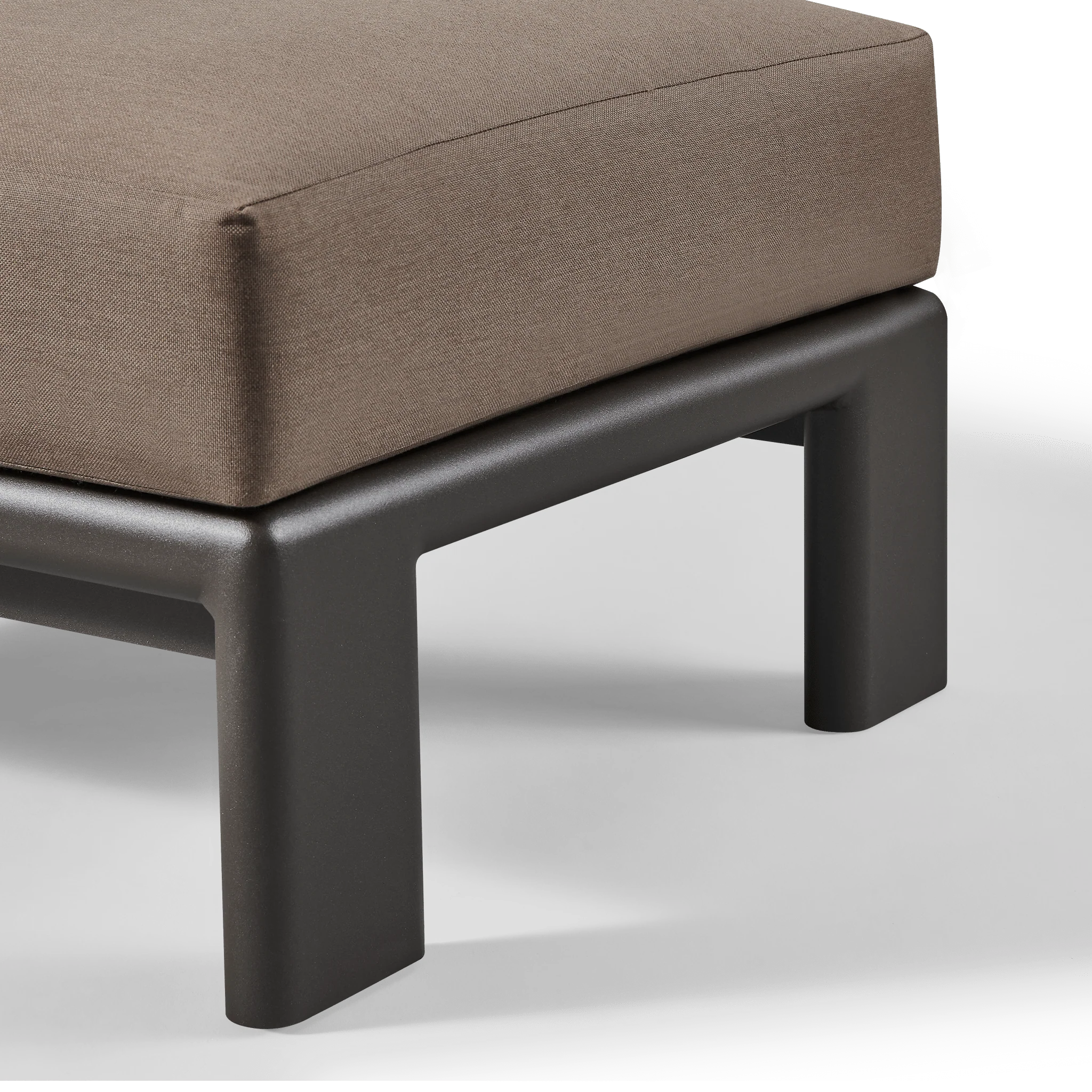 Palm Beach Aluminium Ottoman - Image 4