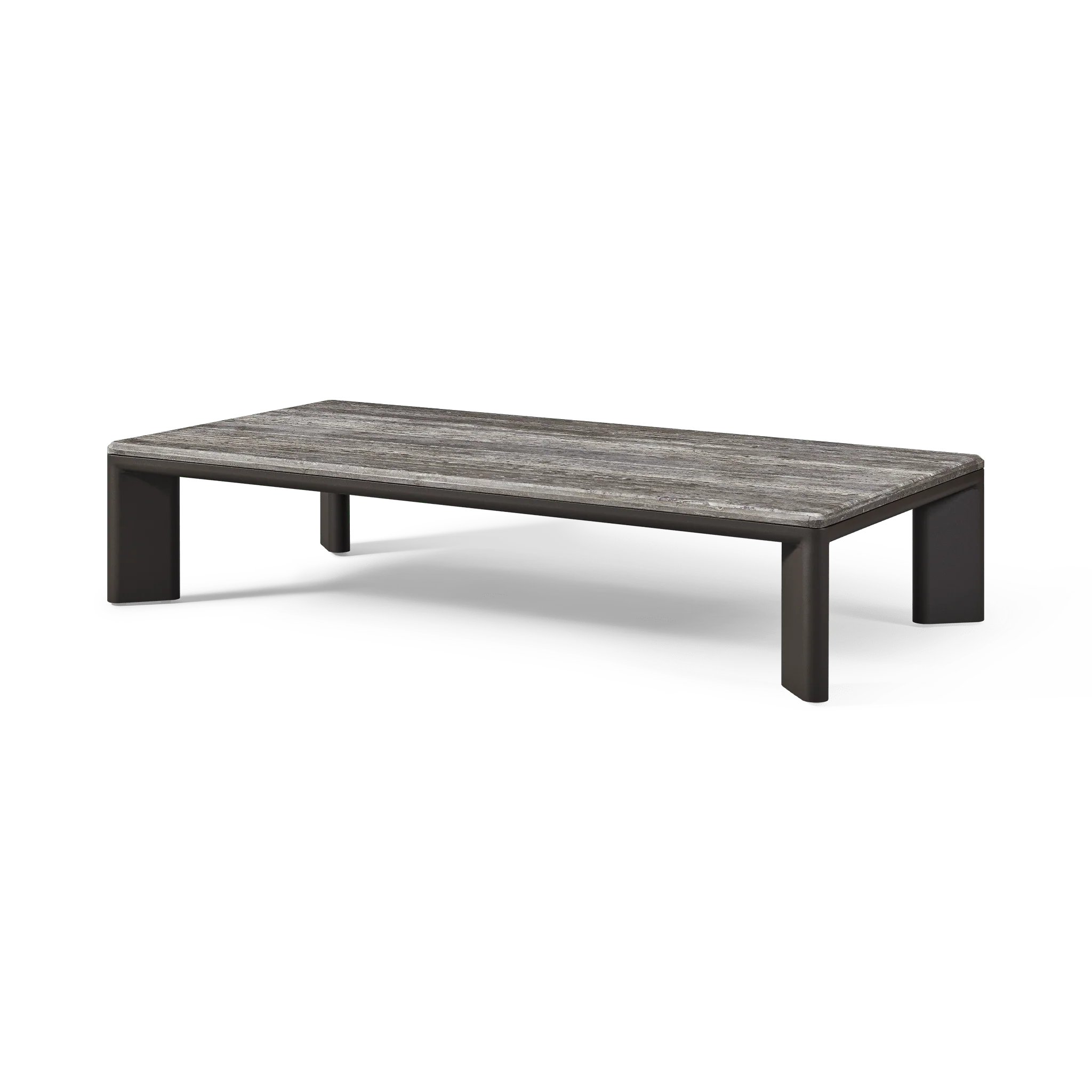 Palm Beach Aluminium Rectangle Coffee Table - Image 3