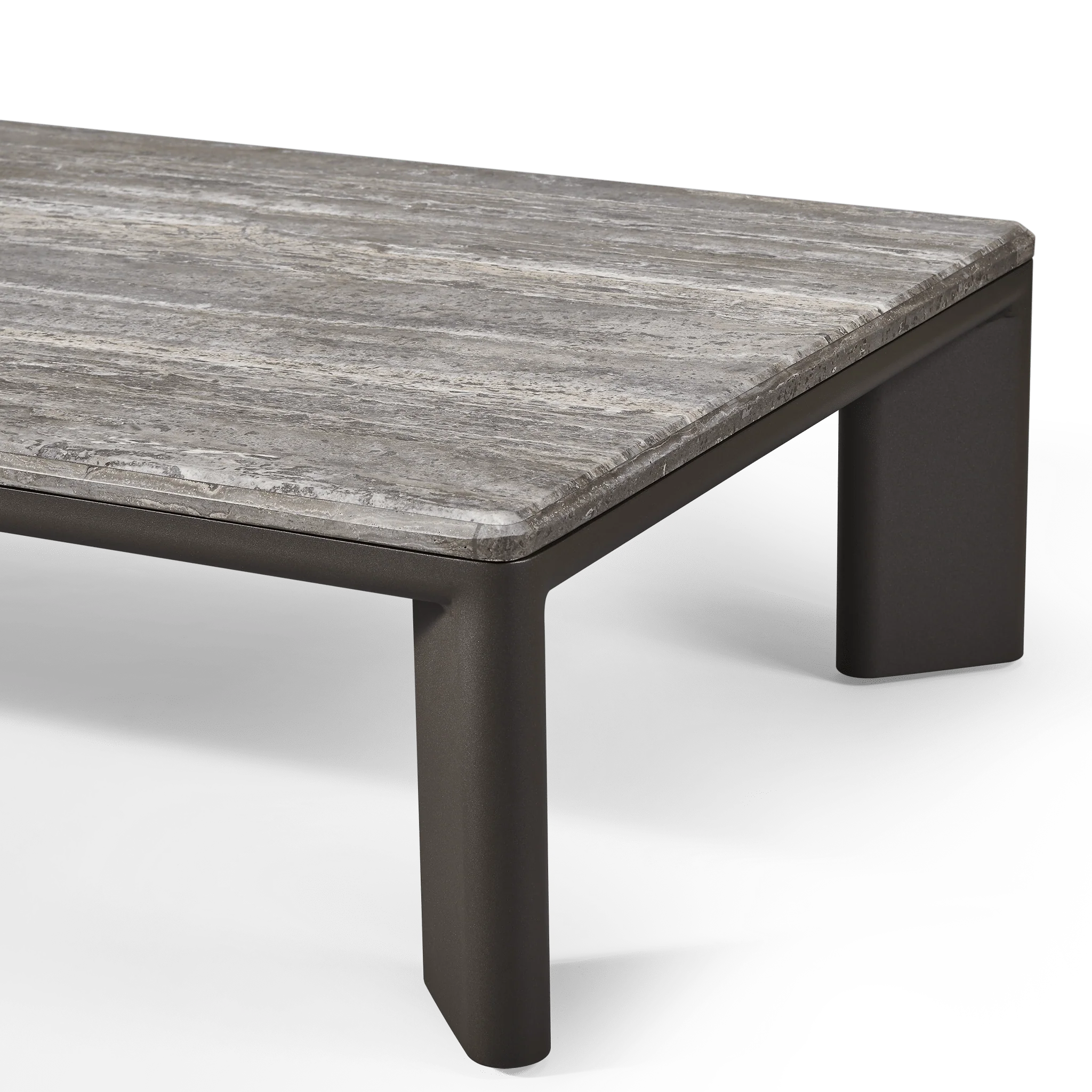 Palm Beach Aluminium Rectangle Coffee Table - Image 6