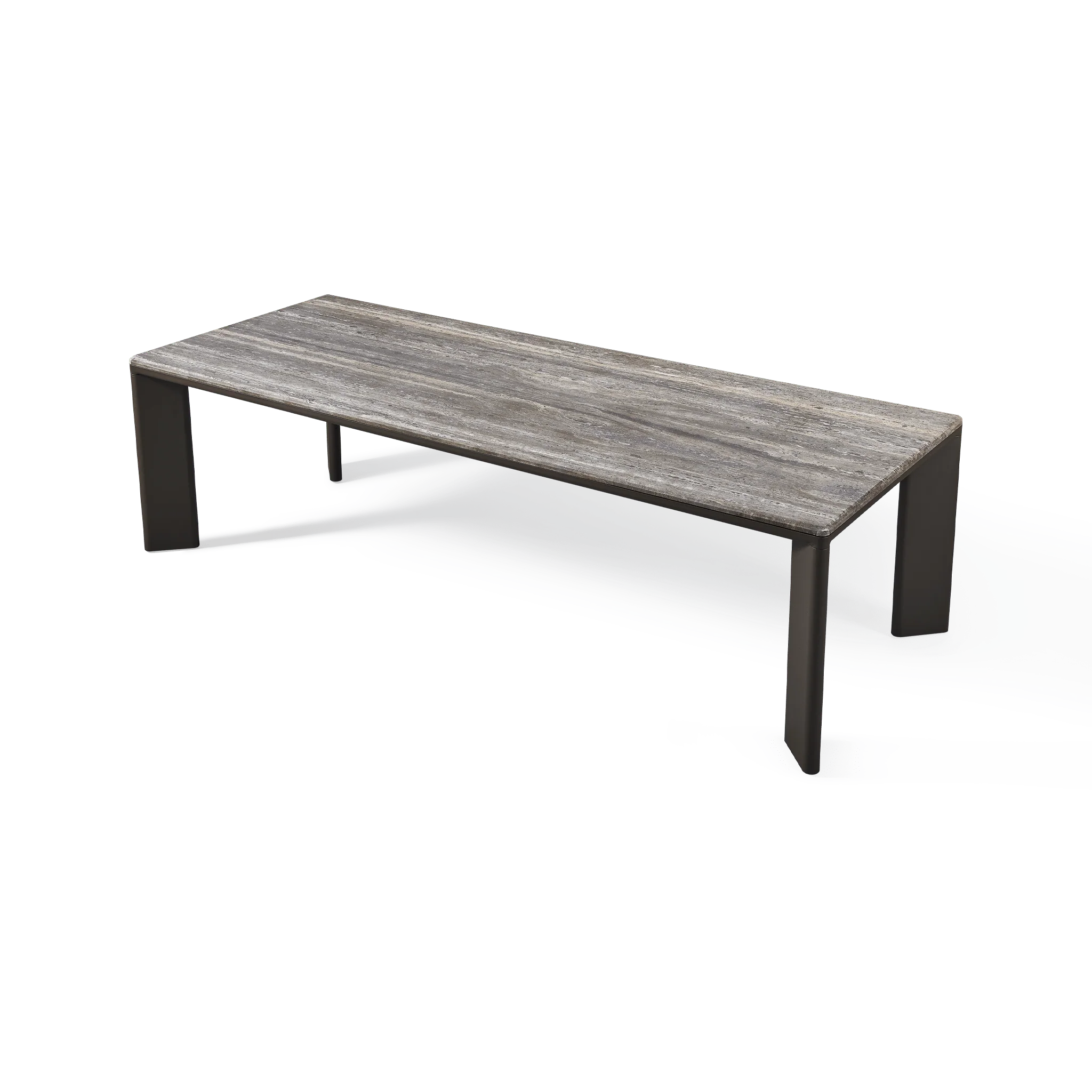 Palm Beach Aluminium Rectangle Dining Table - Image 4