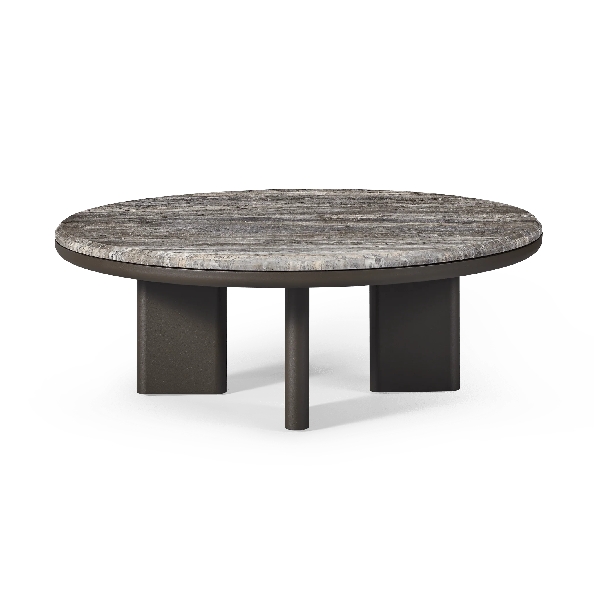 Palm Beach Aluminium Round Coffee Table - Image 3