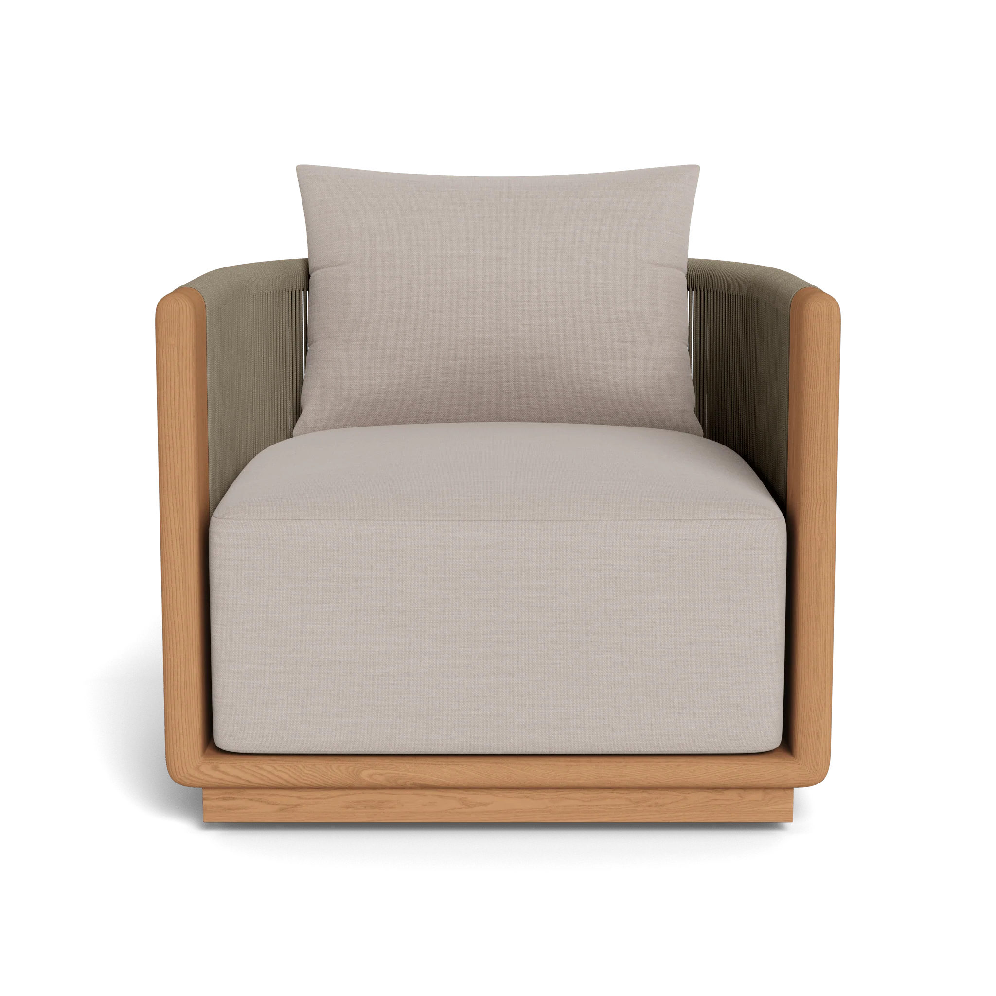 Palm Beach Teak Swivel Lounge Chair - Image 10