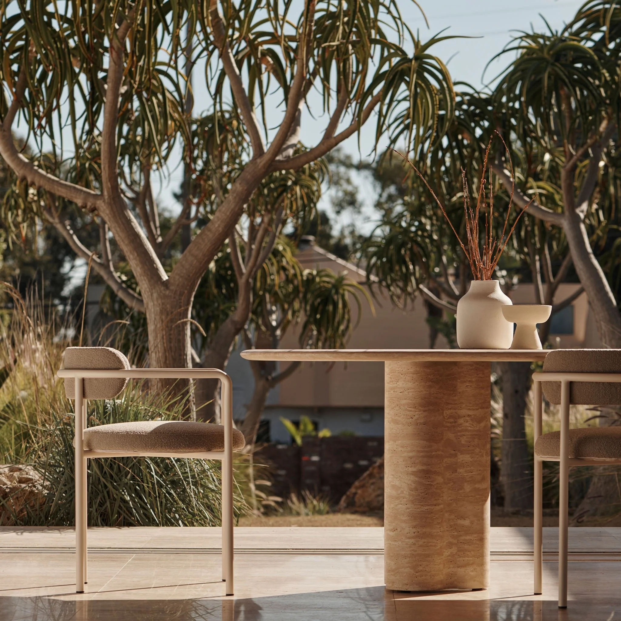 Porto Aluminum Dining Chair - Image 6