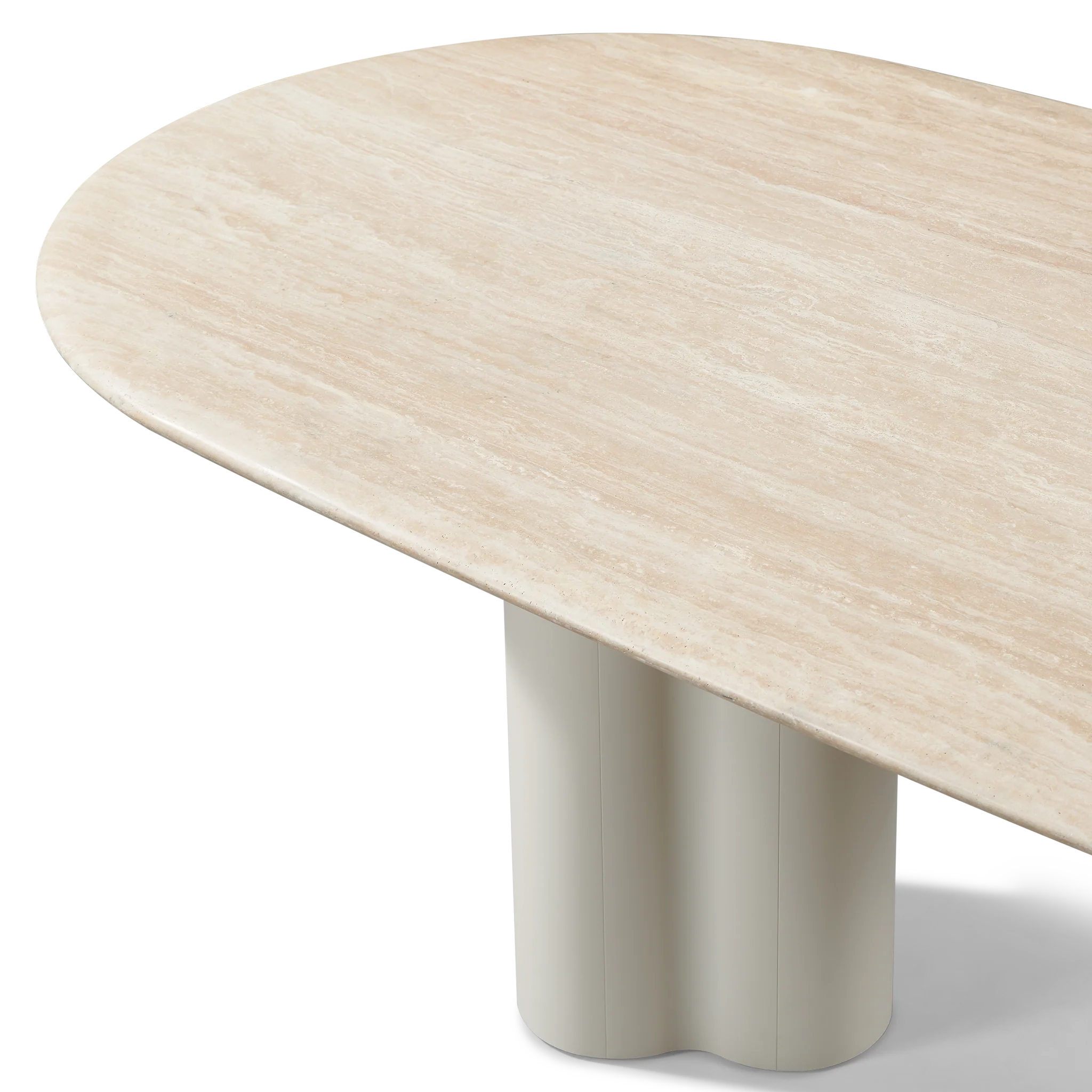 Porto Aluminum Pill Dining Table 108" - Image 5