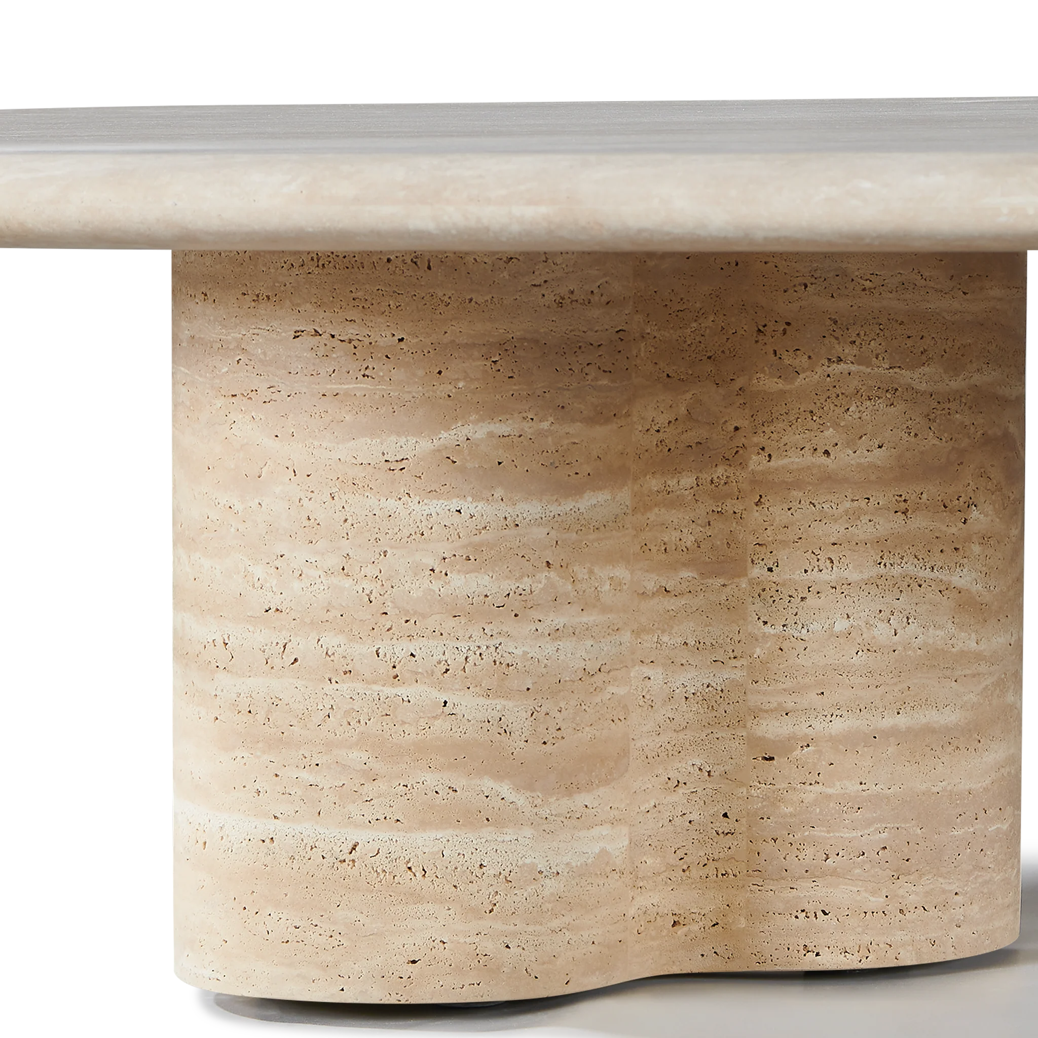 Porto Travertine Pill Coffee Table - Image 8