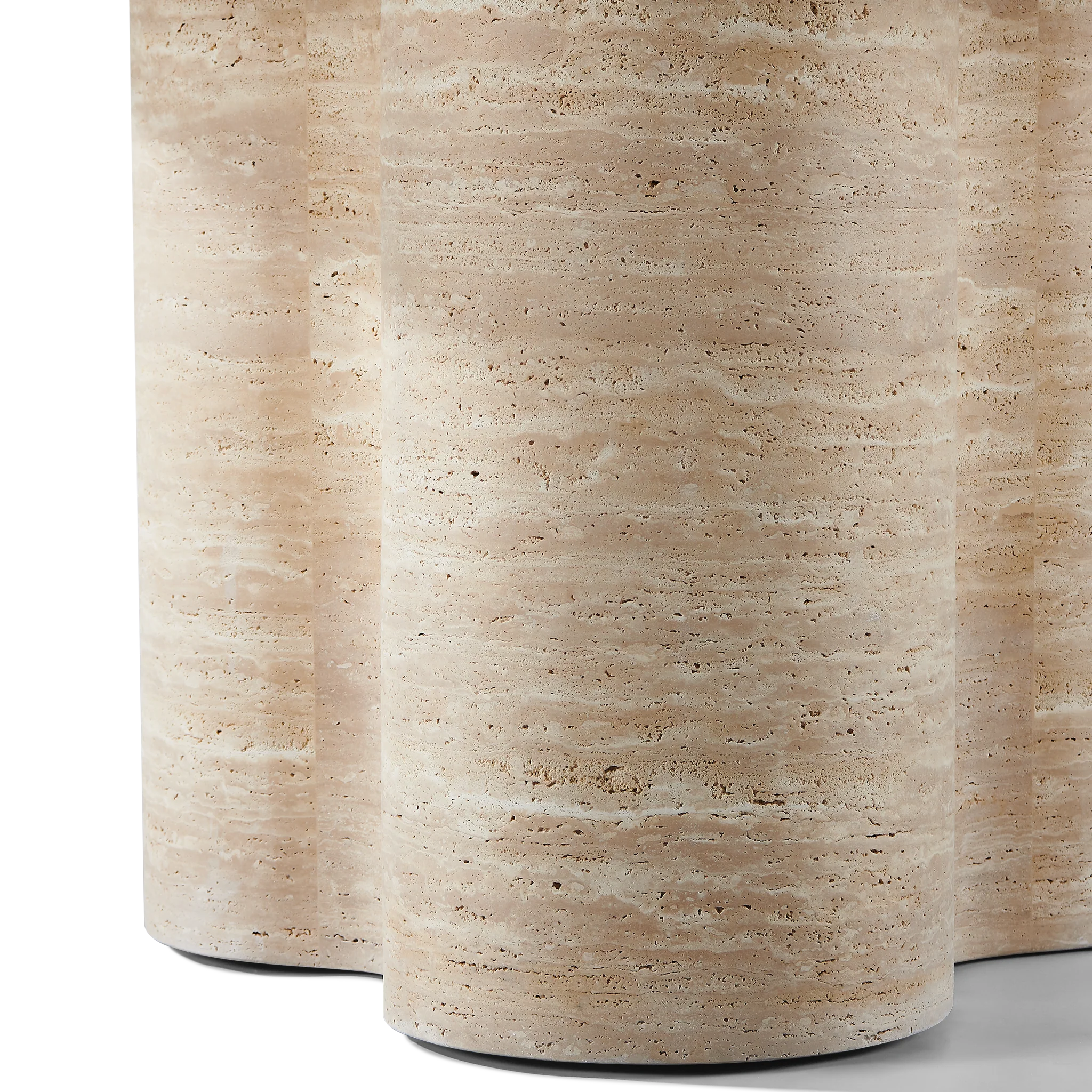 Porto Travertine Round Dining Table 60" - Image 6