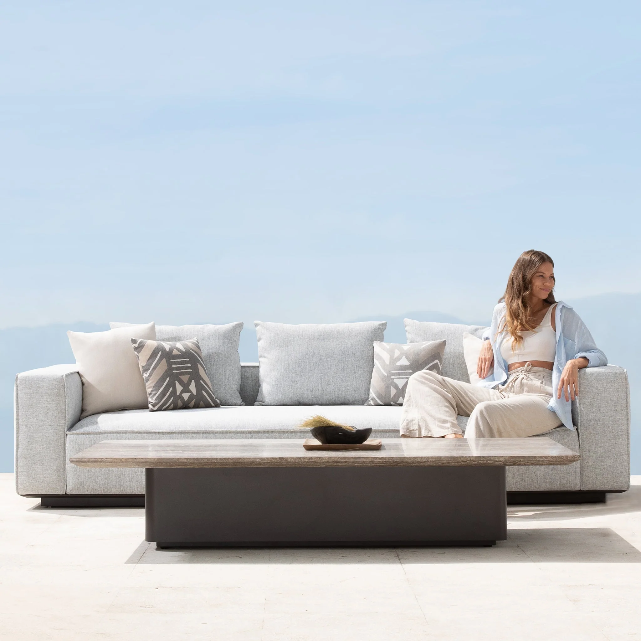 Santorini Outdoor 3 Seat Sofa - Image 2