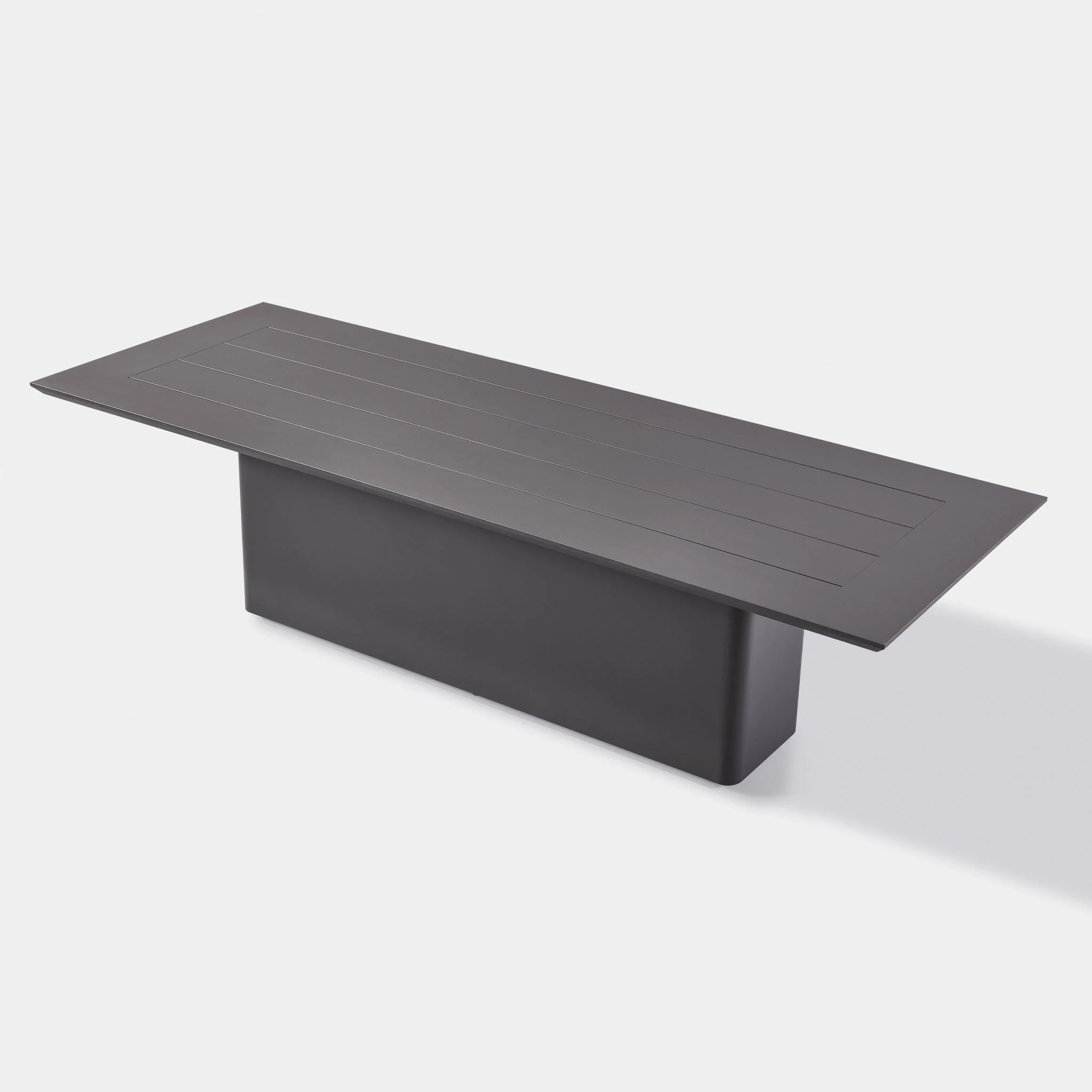 Santorini Outdoor Slatted Rectangle Dining Table 108" - Image 5