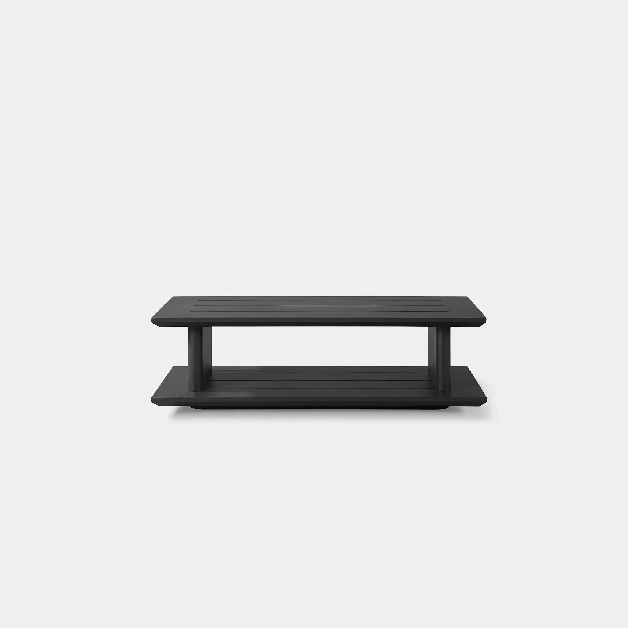 Santorini Outdoor Slatted Rectangle Side Table - Image 3