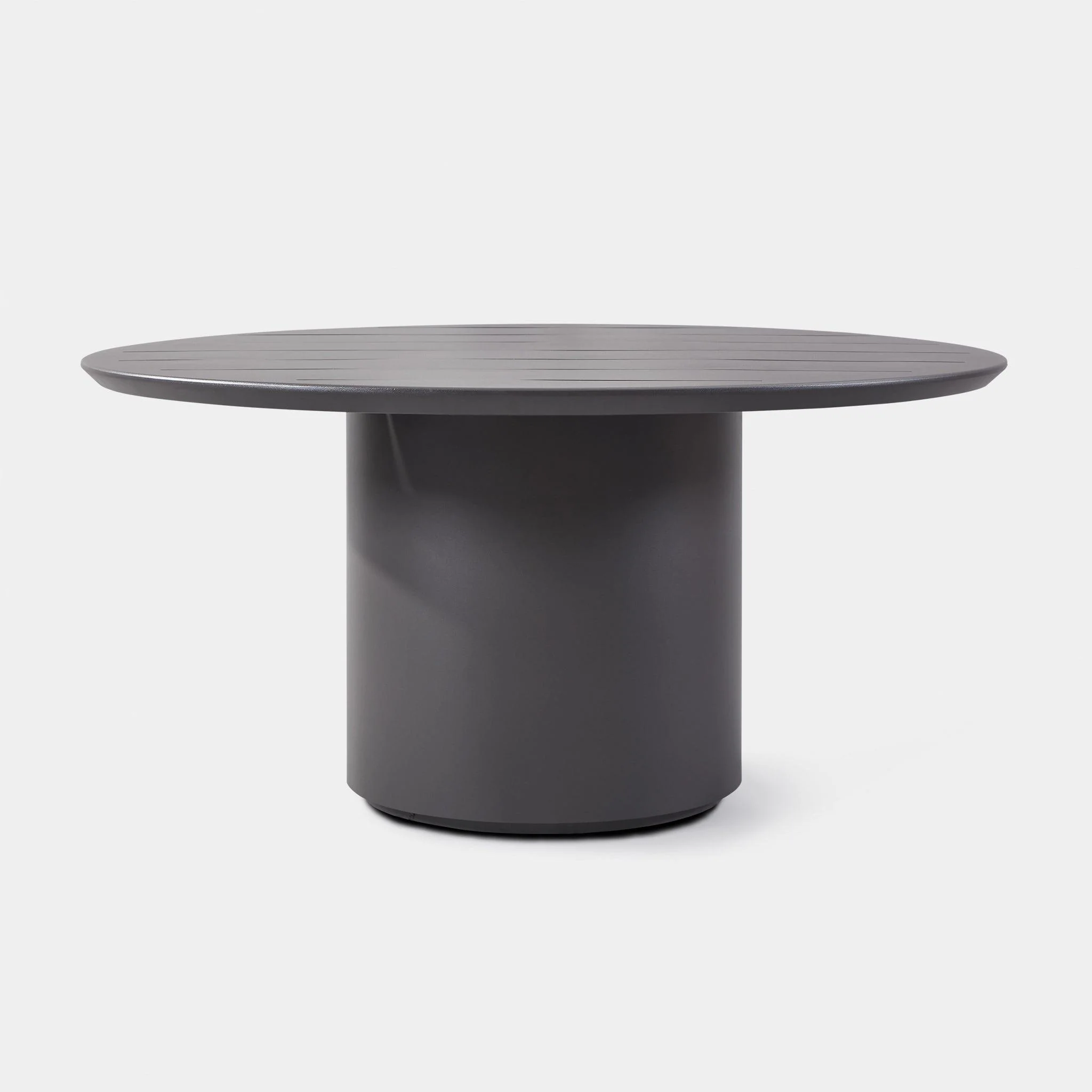Santorini Outdoor Slatted Round Dining Table 60" - Image 3