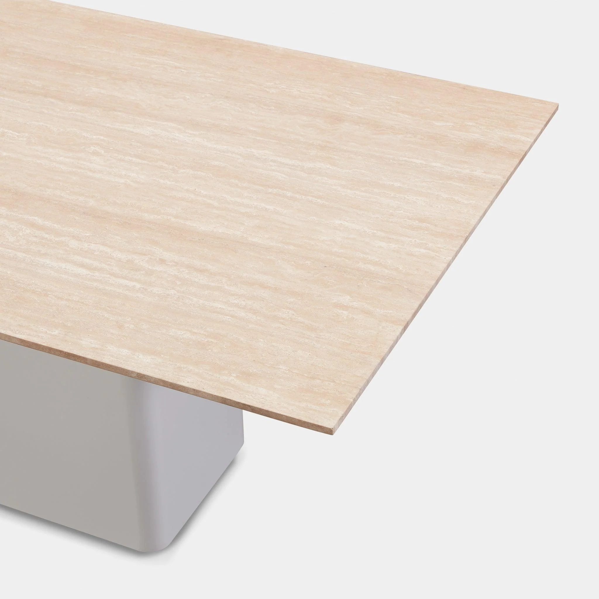 Santorini Outdoor Stone Rectangle Dining Table 108" - Image 11